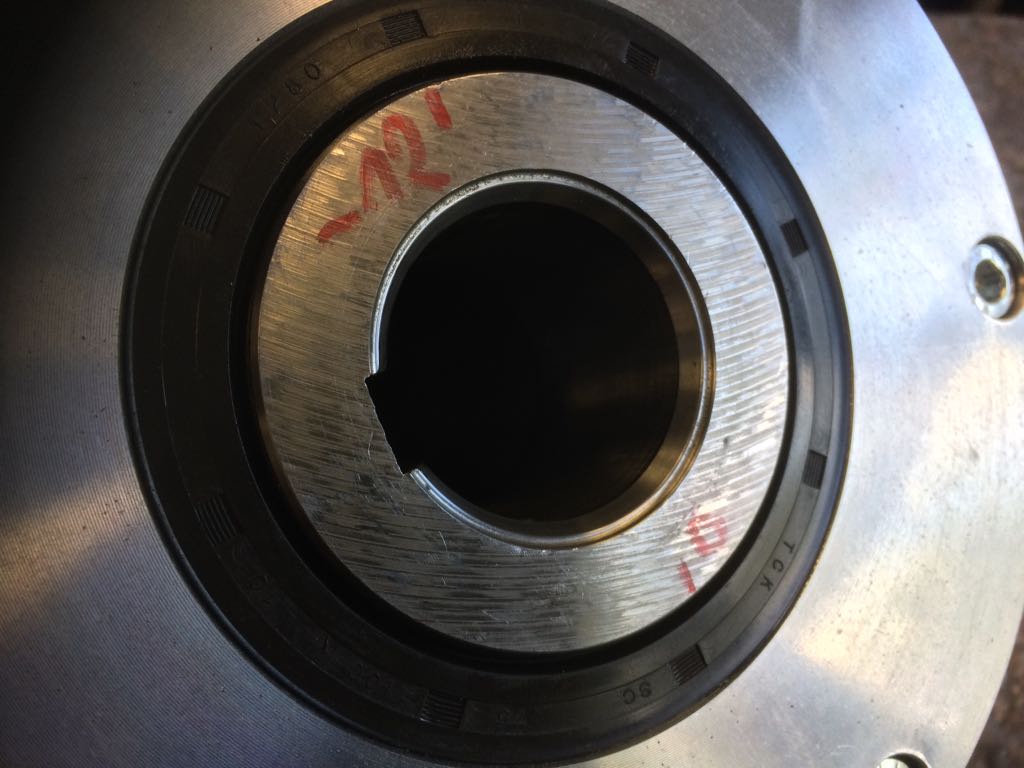 Schleifmaschine Detail metallfarben rund